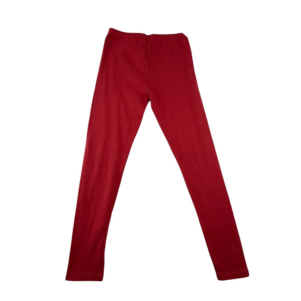 NWT Bonpoint Girls Red Leggings Size 12A Cotton Stretch‎ Classic